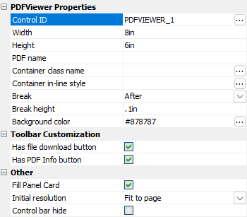 Pdf Viewer Control Properties
